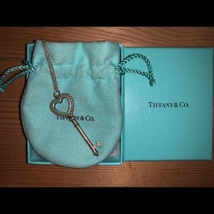 Tiffany & Co. Beaded Heart Key Pendant